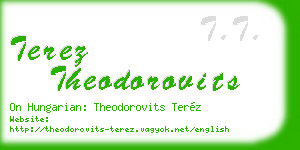 terez theodorovits business card